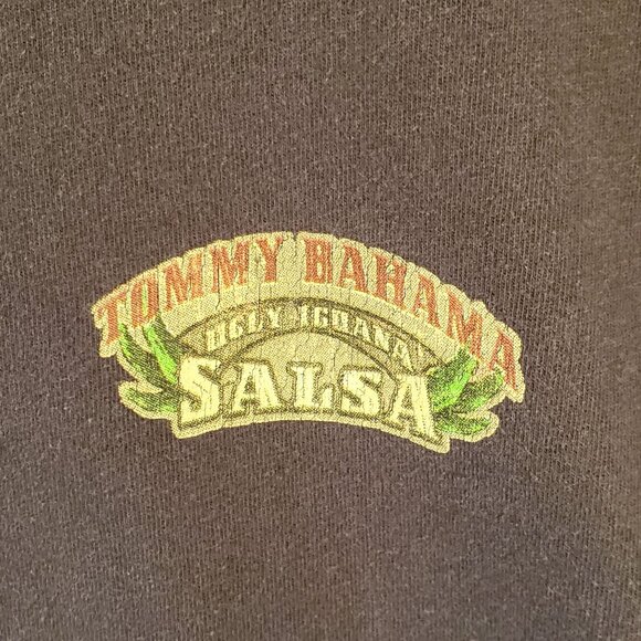 Tommy Bahama Graphic Tee Shirt Medium Ugly Iguana Salsa Brown Short Sleeve - Picture 6 of 7